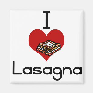 Ik hou van haat lasagna magneet