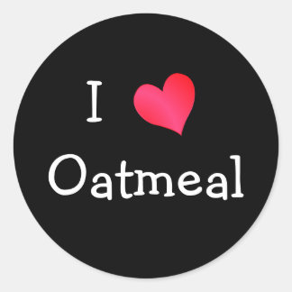 Ik hou van haatmeel ronde sticker