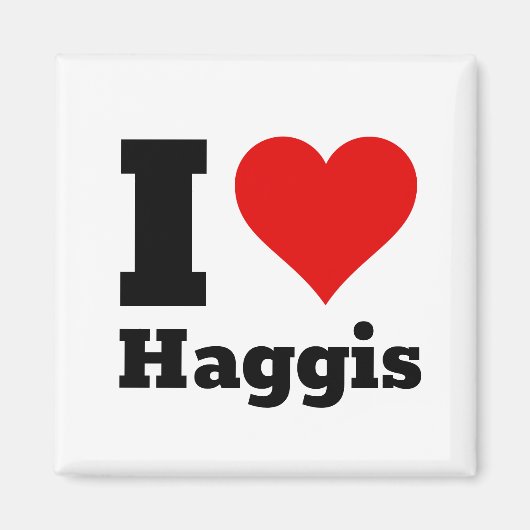 Ik hou van Haggis Magneet (Voorkant)