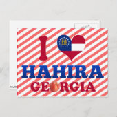 Ik hou van Hahira, Georgia Briefkaart (Voorkant / Achterkant)
