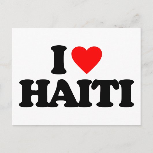Ik hou van HAITI Briefkaart (Voorkant)