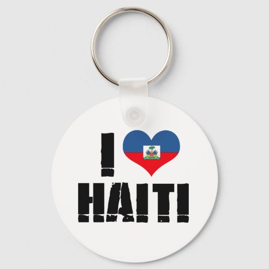 Ik hou van HAITI Sleutelhanger (Voorkant)