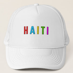 Ik hou van Haïti Trucker Pet