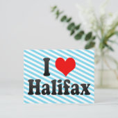 Ik hou van Halifax, Canada. I Love Halifax, Canada Briefkaart (Staand voorkant)