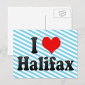 Ik hou van Halifax, Canada. I Love Halifax, Canada Briefkaart (Voorkant / Achterkant)