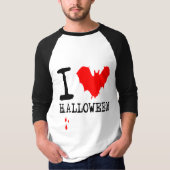 Ik hou van Halloween Red Bat T-shirt (Voorkant)