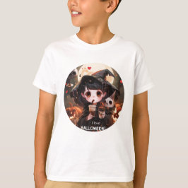 Ik hou van Halloween Series 2 digitale print T-shirt