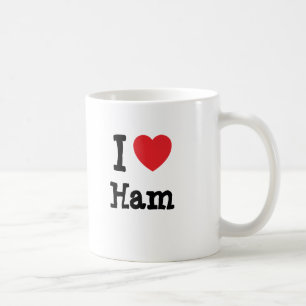 Ik hou van Ham hart T-Shirt Koffiemok