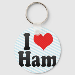 Ik hou van Ham Sleutelhanger