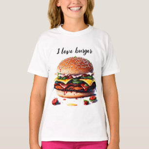 Ik hou van hamburger t-shirt