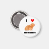 Ik hou van hamsters Magneet (Voorkant / Achterkant)