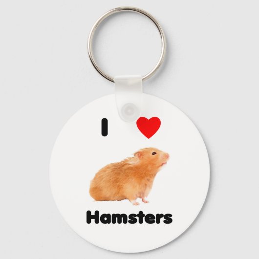 Ik hou van hamsters Sleutelhanger (Voorkant)