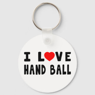 Ik hou van Hand Ball Sleutelhanger