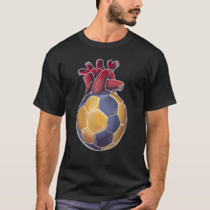 Ik hou van Handball Ball Heartbeat voor Spelers en T-shirt