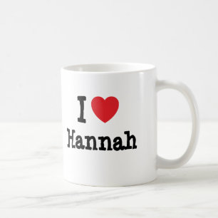 Ik hou van Hannah hart T-Shirt Koffiemok