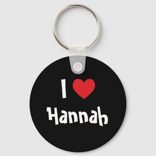 Ik hou van Hannah Sleutelhanger (Voorkant)