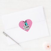 Ik hou van Happy Hour Hart Sticker (Envelop)