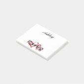 Ik hou van hardlopen post-it® notes (Schuin)