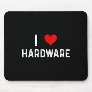 Ik hou van hardware - Hart Pc Gamer Gaming Bouw Co Muismat