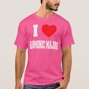 Ik hou van harmonische majors t-shirt