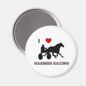 Ik hou van harnas race magneten (Voorkant / Achterkant)