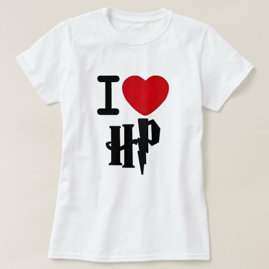 Ik hou van Harry Potter - Harry Potter liefhebbers T-shirt (Design voorkant)