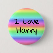 Ik hou van Harry Rainbow Pride Button (Voorkant)