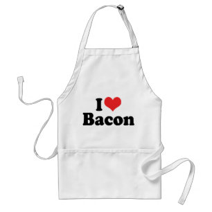 Ik hou van Hart Bacon - Baconliefhebber Standaard Schort
