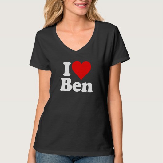 IK HOU VAN HART BEN BENJAMIN BENNY T-SHIRT (Voorkant)