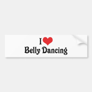 Ik hou van hart buikdansen bumpersticker