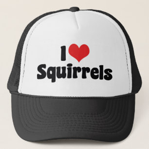 Ik hou van hart-eekhoorns - Eekhoornliefhebber Trucker Pet