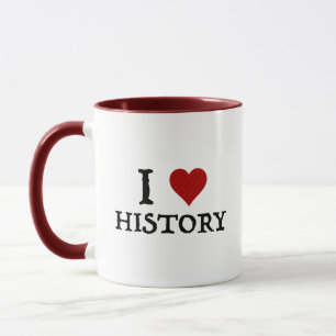 Ik hou van (hart)geschiedenis mok