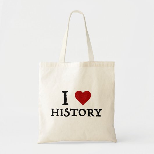 Ik hou van (hart)geschiedenis tote bag (Voorkant)