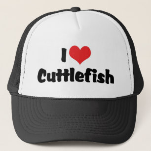 Ik hou van Hart Inktvis Trucker Pet