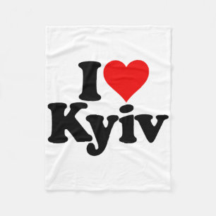 Ik hou van Hart Kiev Kyiv Oekraïne Ukr Fleece Deken