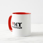 Ik hou van (hart) mijn Abyssinien Mok (Voorkant links)