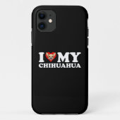 Ik hou van (hart) mijn chihuahua Case-Mate iPhone case (Achterkant)