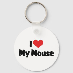 Ik hou van hart mijn muis sleutelhanger