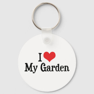 Ik hou van hart mijn tuin - Bloem groentetuin Sleutelhanger