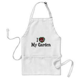 Ik hou van hart mijn tuin - Bloem groentetuin Standaard Schort