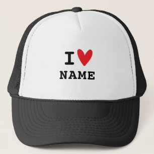 Ik hou van hart naam trucker pet