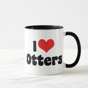 Ik hou van Hart Otters Mok
