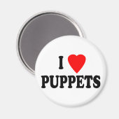 IK HOU VAN (HART)POPPEN MAGNEET (Voorkant / Achterkant)