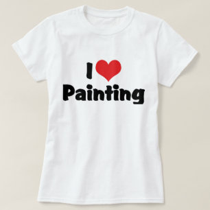 Ik hou van Hart Schilderen - Kunstenaar Kunstliefh T-shirt