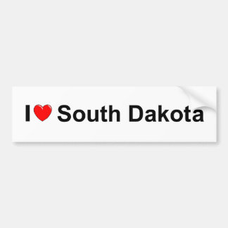 Ik hou van (Hart) South Dakota Bumpersticker
