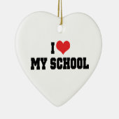 Ik hou van hart van mijn school - middelbare schoo keramisch ornament (Rechts)