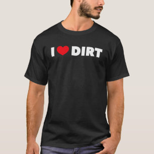 Ik hou van hart vuil t-shirt