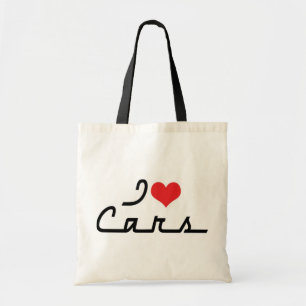 Ik hou van hartauto's - Klassieke autoliefhebber Tote Bag