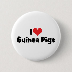 Ik hou van hartcavia's ronde button 5,7 cm