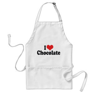 Ik hou van hartchocolade - Candidsliefhebber Standaard Schort